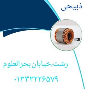 خدمات سیم پیچی الکتروموتور ذبیحی در رشت