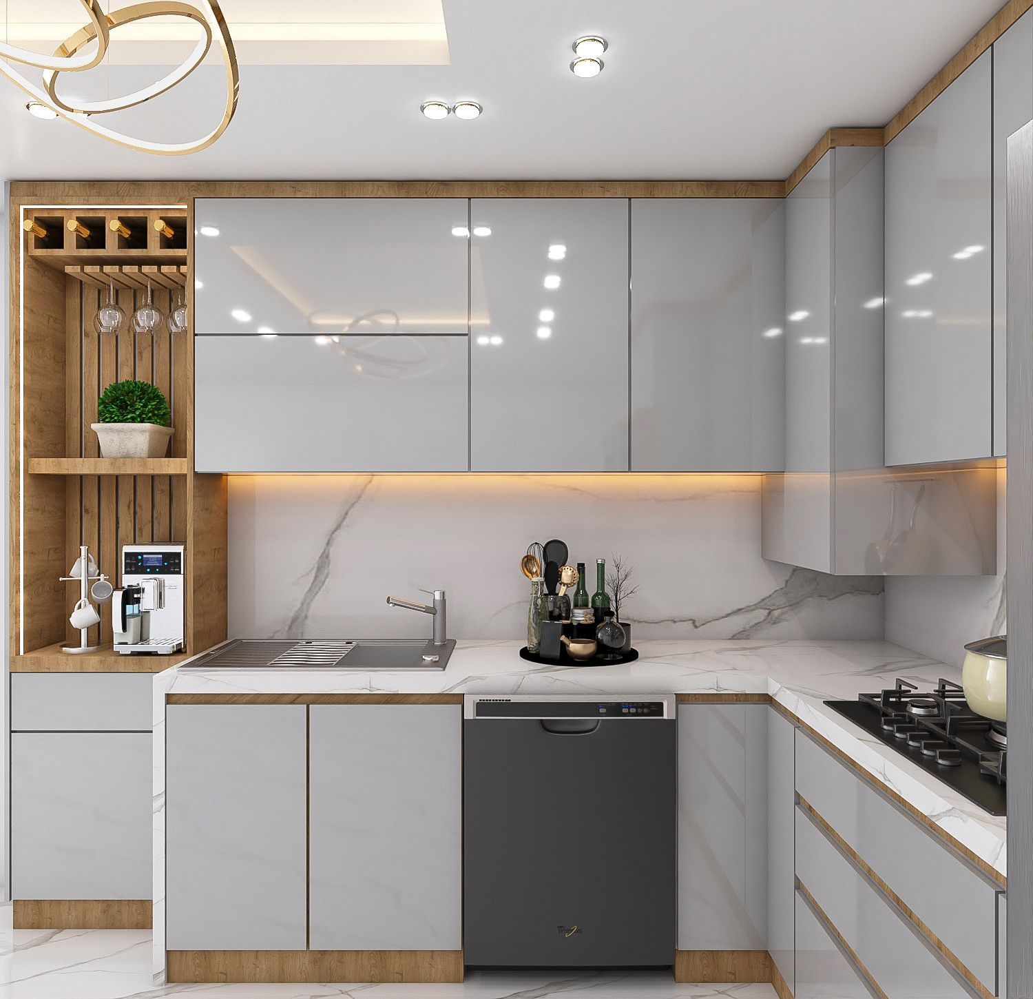 تولید کابینتهای سفارشی و لوکس در تولید و اجرا کابینت مرادی در بجنورد-مشاغل ممتاز