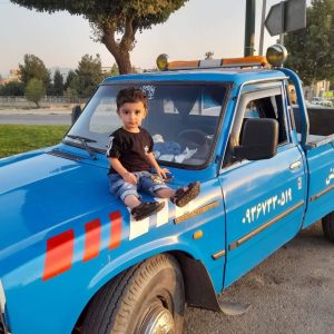 امدادخودرو شلانی در حال بارگیری خودرو در بروجرد -مشاغل ممتاز