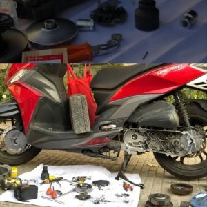 سرویس موتور پاکشتی باقری در بندرعباس تعمیر کلاچ و CVT اسکوتر در محل-مشاغل ممتاز