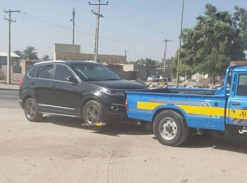 حمل انواع ماشین به تمام نقاط استان توسط یدک کش قنبرپور در ایرانشهر